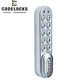 Code Locks - KL1000-PS - Classic+ Electronic Kit Lock - No Pre-Assembly - Locker Lock - Vertical Handing - Silver - UHS Hardware