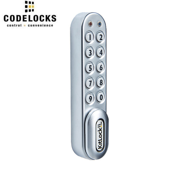 Code Locks - KL1000-PS - Classic+ Electronic Kit Lock - No Pre-Assembly - Locker Lock - Vertical Handing - Silver - UHS Hardware