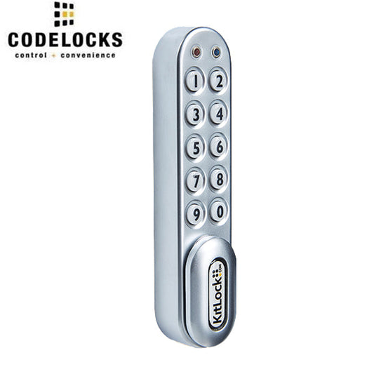 Code Locks - KL1000-PS - Classic+ Electronic Kit Lock - No Pre-Assembly - Locker Lock - Vertical Handing - Silver - UHS Hardware