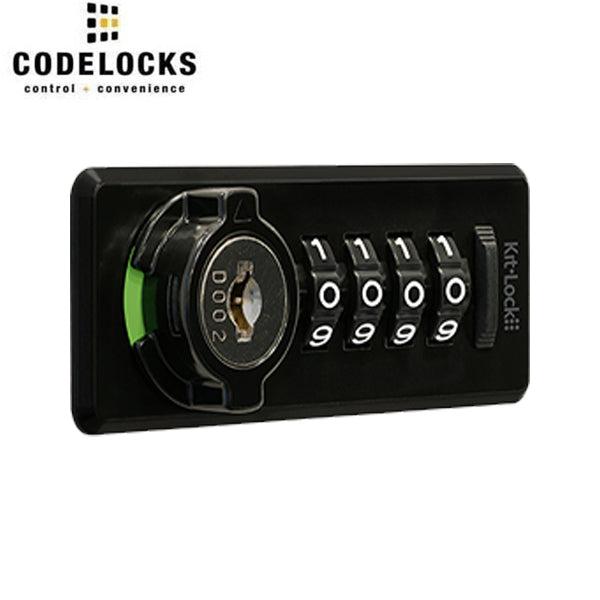 Code Locks - KL20 - Mechanical Combination Lock - Kit Lock - Optional Handing - Black - UHS Hardware