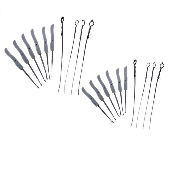 2 x KLOM - 10 Piece Broken Key Extractor (2 for 1) - UHS Hardware