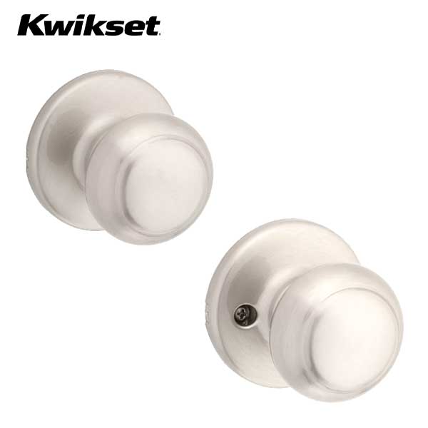 Kwikset - Cove Knob Set - Round Rose - Optional Finish - Optional Function - Grade 3 - UHS Hardware