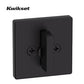 Kwikset - 816 - Key Control Contemporary Deadbolt - Single Cylinder - Square Rose - 514 - Matte Black - SmartKey Technology - Grade 2