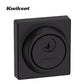 Kwikset - 816 - Key Control Contemporary Deadbolt - Single Cylinder - Square Rose - 514 - Matte Black - SmartKey Technology - Grade 2