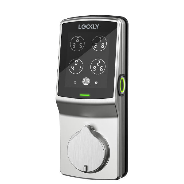 Lockly Guard - DEADBOLT 728FZ -  Fingerprint Z-Wave Smart Lock - Keypad - Biometric Fingerprint-Bluetooth  App Controlled - Satin Nickel