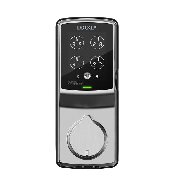 Lockly Guard - DEADBOLT 728FZ -  Fingerprint Z-Wave Smart Lock - Keypad - Biometric Fingerprint-Bluetooth  App Controlled - Satin Nickel