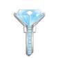 LuckyLine - B102K - Key Shapes - Diamond Ring - Kwikset - KW1 - Single Key