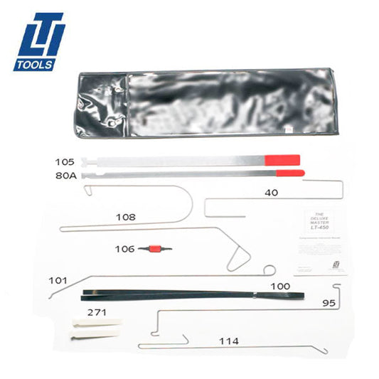 LTI Tools - LTI-450 - Deluxe Master Automotive Lock Out Kit - 11 Pieces - UHS Hardware