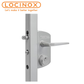 Locinox - LUKY3030J5LZILVGMAM - Mortise - Cylinder Gate Lock - USA - Schlage "C" Keyway - 5 Pin - UHS Hardware