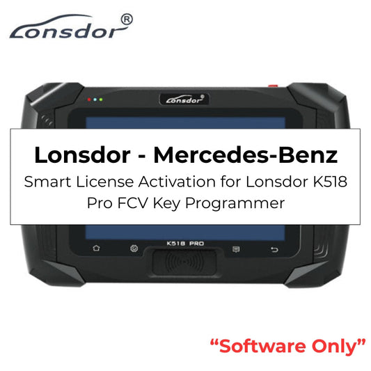Lonsdor - Mercedes-Benz - Smart License Activation for Lonsdor K518 Pro FCV Key Programmer