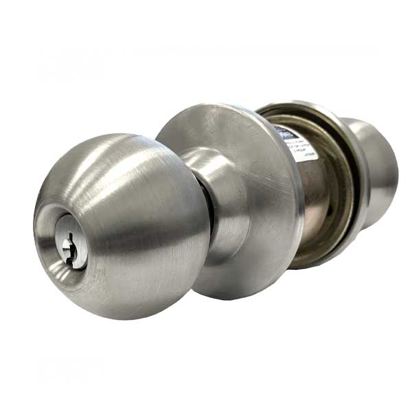 Marks USA - 210F-D1 - 10 LINE Commercial Knobset - 2 3/4" Backset - 32D - Satin Stainless Steel - Storeroom - 2" Doors  - Grade 2 - UHS Hardware