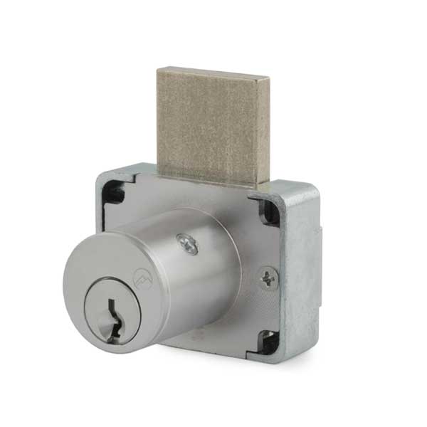 Olympus - 200B - Weather Resistant Cabinet Deadbolt Lock - N Series National - D4291 4-pin - Non Handed - Standard Bolt - Satin Chrome - Optional Keying - Optional Cylinder Length - Grade 1 - UHS Hardware