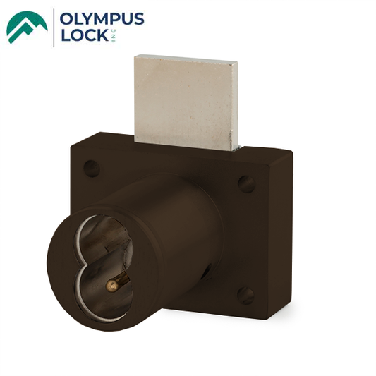 Olympus - 721DW - IC Core Deadbolt Cabinet Drawer Lock - BEST SFIC - 1-1/4" Cylinder Length - Oil Rubbed Bronze - Optional Key Retaining - Optional High Security - Grade 1 - UHS Hardware