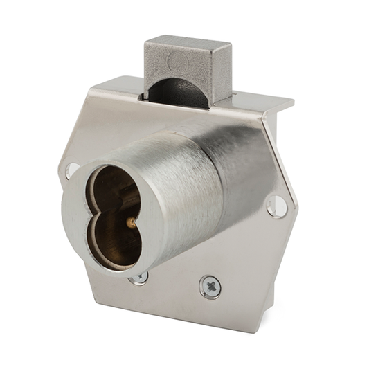 Olympus - 725RSL - SFIC Enclosure Lock for NEMA Metal Traffic Control Boxes - BEST SFIC - 1-1/16" Cylinder Length - Satin Chrome - Optional Handing - Grade 1 - UHS Hardware