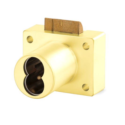 Olympus - 950IC - Deadlatching Drawer Lock - Less Cylinder - SFIC - Polished Brass - Grade 1 - UHS Hardware