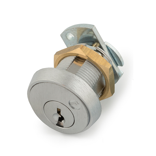 Olympus - FC10 - N Series File Cabinet Lock - 3/4" Barrel Diameter - Satin Chrome - Optional Keying - Grade 1 - UHS Hardware