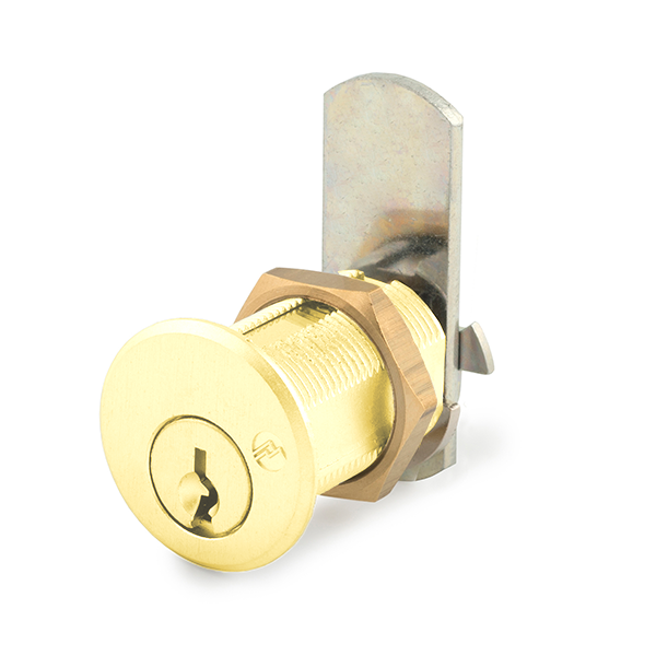 Olympus - DCR - 3/4” Barrel Diameter Cam Lock - Optional Cylinder Length - Polished Brass - Optional Keying - Grade 1 - UHS Hardware