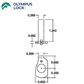 Olympus - DCNP-100-WB - Short Straight Cam With Horizontal Bar - UHS Hardware