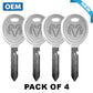 2001-2006 Chrysler / Dodge Ram Y160 - Transponder Keys - Pack of 4 (OEM) - UHS Hardware