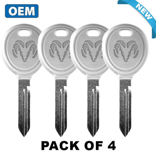 2001-2006 Chrysler / Dodge Ram Y160 - Transponder Keys - Pack of 4 (OEM) - UHS Hardware