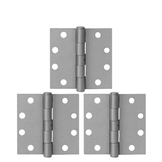 TELL - Plain Bearing Hinge - 4-1/2" x 4-1/2" - Optional Finish - Optional NRP - (3-Pack)