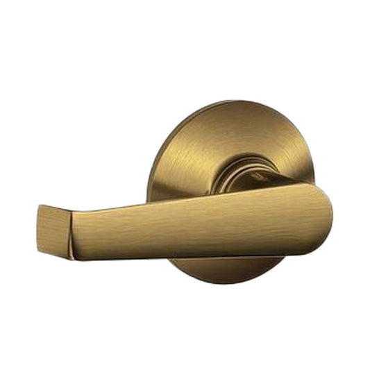 Schlage - F-Series - Elan Lever Set - Passage - Round Rose - Bright Brass - Grade 2