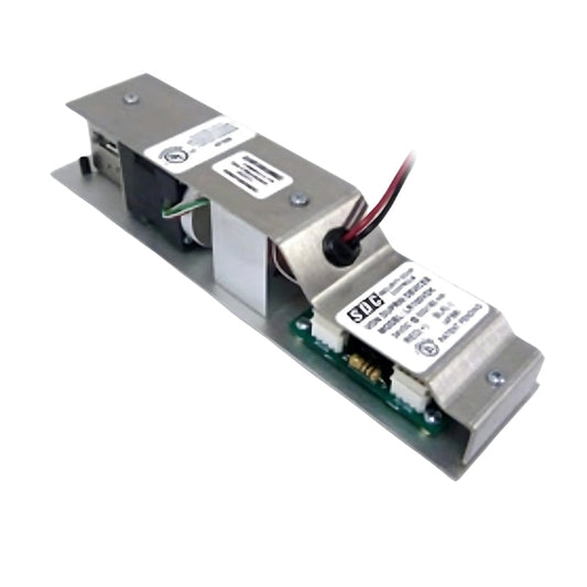 Close-up view of the SDC LR100FAK Electric Latch Retraction Kit for Dor-O-Matic 1790/1690 exit devices.