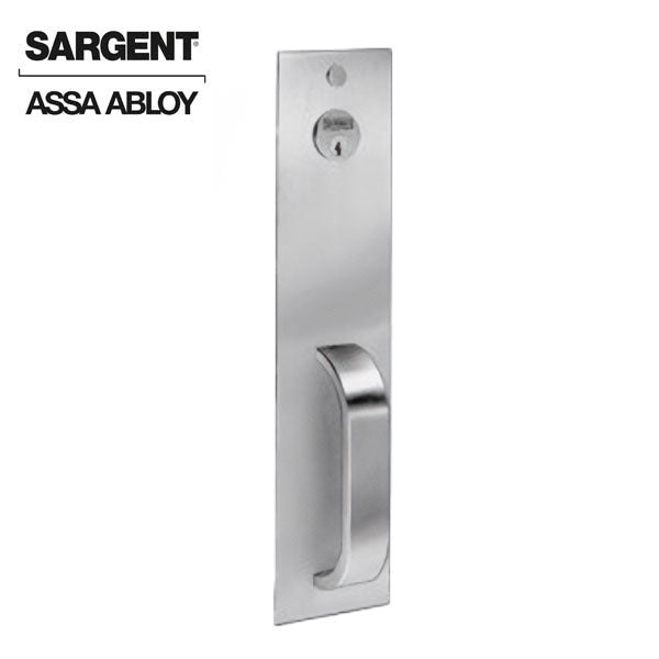 Sargent - 814-PTB - Exit Device Trim - For 80/90 Series Exit Devices - Less Cylinder - Nightlatch - PTB Design - Non Handed - 32D - Stainless Steel