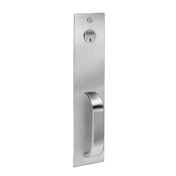 Sargent - 814-PTB - Exit Device Trim - For 80/90 Series Exit Devices - Less Cylinder - Nightlatch - PTB Design - Non Handed - 32D - Stainless Steel
