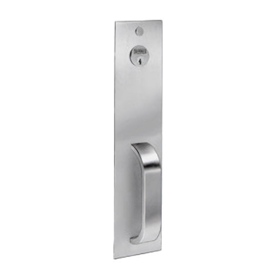Sargent - 814-PTB - Exit Device Trim - For 80/90 Series Exit Devices - Less Cylinder - Nightlatch - PTB Design - Non Handed - 32D - Stainless Steel