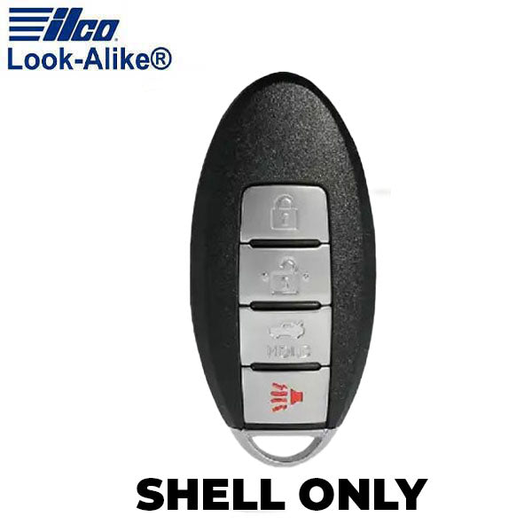 Ilco - 2007-2015 Nissan - NIS-PRX4B1 - 4-Button Smart Remote Key SHELL (AFTERMARKET)