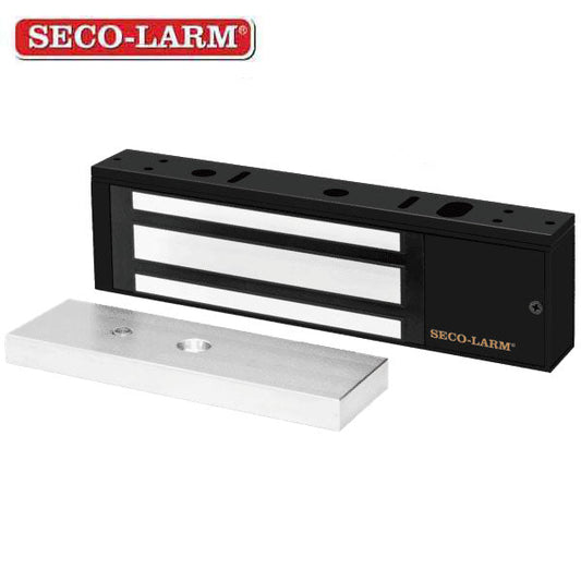 Seco-Larm - Single Door Maglock - 1200-lb Holding Force - UL Listed (Black)