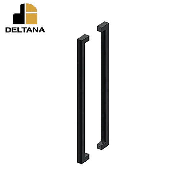 Deltana - 36" Extra Large Contemporary Pull - Back-to-Back - 3" Door Thickness - Optional Finish