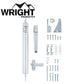 Wright - V1033 - Closer Latch Combo Kit - 90° Opening - Screen / Storm Doors - Optional Finish - UHS Hardware