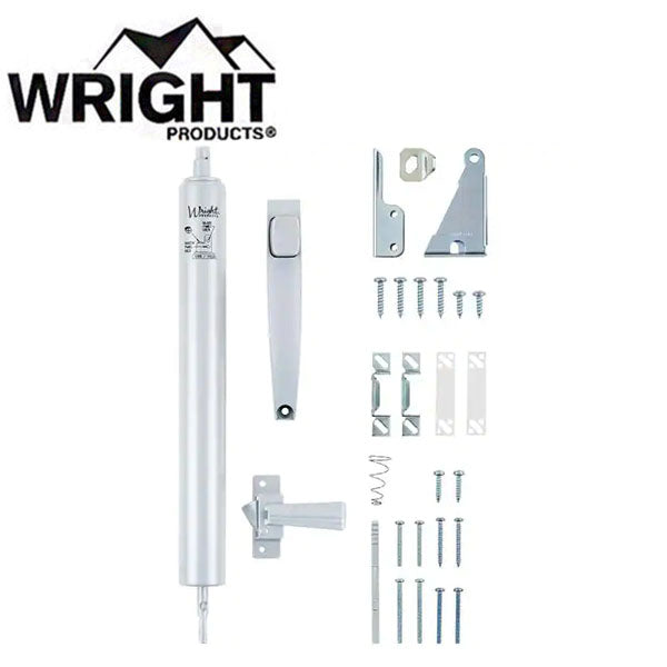 Wright - V1033 - Closer Latch Combo Kit - 90° Opening - Screen / Storm Doors - Optional Finish - UHS Hardware