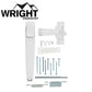 Wright - V333 - Push Button Latch For Screen and Storm Doors - Optional Finish - UHS Hardware