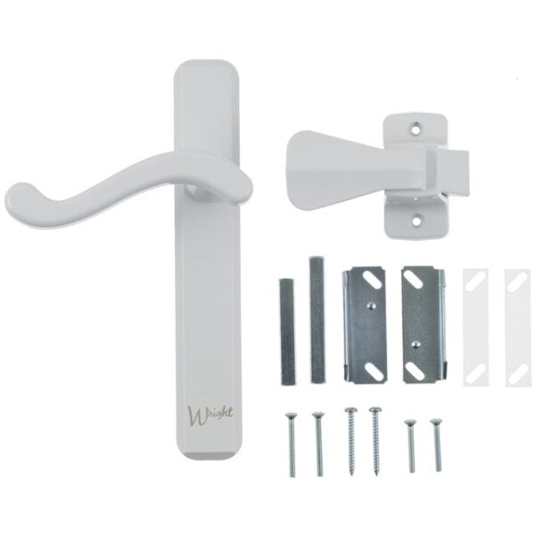 Wright - VBA213 - Bayfield Surface Latch Lever Set - Optional Finish - UHS Hardware