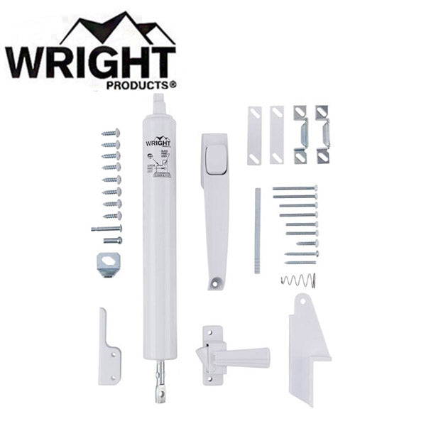 Wright - VLAN - Lanai Door Set - Push Button Latch & Standard Duty Closer with Jamb Bracket - Optional Finish - UHS Hardware