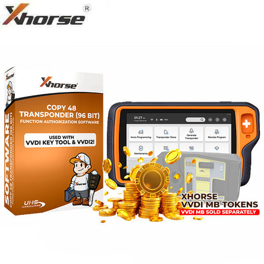 Xhorse - KT-PPAD - VV-04 Copy Transponder (96 Bit) Function Authorization Software - VVDI Key Tool PLUS Tablet - 1-Year Unlimited VVDI Tokens For VVDI MB Tool (Promotion)