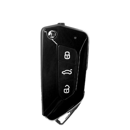 Xhorse - XKGA81EN - GA08 Style - 3-Button Universal Universal Remote Flip Key For VVDI Key Tools (Wired)