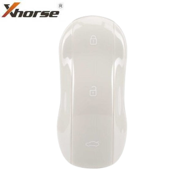 Front View of Xhorse XM38 Smart Key in Marble Grey – A sleek, supercar-style universal smart key with a modern grey finish.