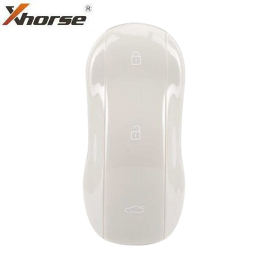 Front View of Xhorse XM38 Smart Key in Marble Grey – A sleek, supercar-style universal smart key with a modern grey finish.