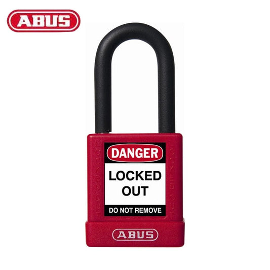Abus - 06755 Plastic-Covered Aluminum Core Padlock 74/40 Optional Keying Finish Number Of Locks &