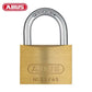 Abus - 55326 Padlock Brass 55/45 Optional Keying Locks & Cylinders