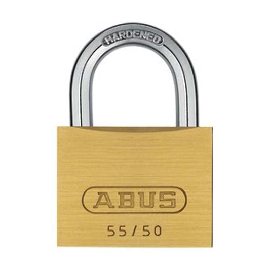 Abus - 55426 Padlock Brass 55/50 Optional Keying Locks & Cylinders