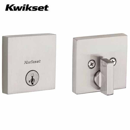 Kwikset - 258 - Downtown Deadbolt - Single Cylinder - Optional Rose - Optional Finish - SmartKey Technology - Grade 1 - UHS Hardware