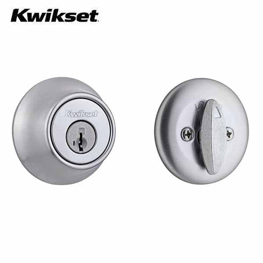 Kwikset - 660 - Residential Deadbolt - Single Cylinder - Round Rose - Optional Finish - SC1 Schlage - SmartKey Technology - Grade 3 - UHS Hardware