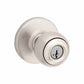 Kwikset - 400 - Polo Knob - Round Rose - 15 - Satin Nickel - Entrance - SC1 Schlage - SmartKey Technology - Grade 3 - UHS Hardware
