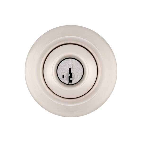 Kwikset - 400 - Polo Knob - Round Rose - 15 - Satin Nickel - Entrance - SC1 Schlage - SmartKey Technology - Grade 3 - UHS Hardware