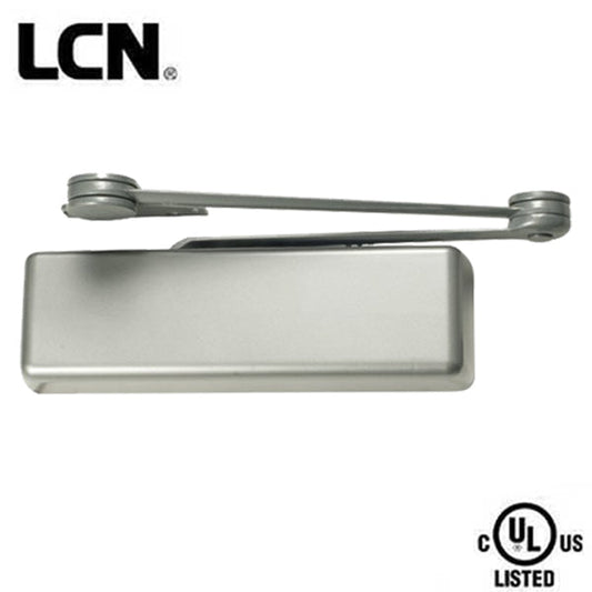 LCN - 4111EDA - Hydraulic Door Closer - Optional Handing - Back Check Function - PA Bracket - Adjustable Size 1-6 - Plastic Cover - Aluminum - Fire Rated - Grade 1 - UHS Hardware